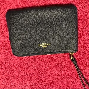 Coach Black Wristlet Clutch